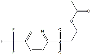 2-{[5-(trifluoromethyl)-2-pyridyl]sulfonyl}ethyl acetate