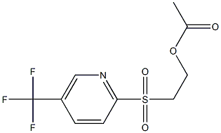 2-{[5-(trifluoromethyl)-2-pyridyl]sulfonyl}ethyl acetate Structure