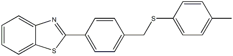 2-(4-{[(4-methylphenyl)thio]methyl}phenyl)-1,3-benzothiazole