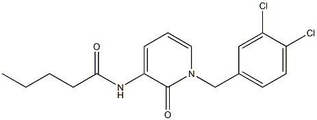 N-[1-(3,4-dichlorobenzyl)-2-oxo-1,2-dihydro-3-pyridinyl]pentanamide Structure