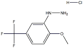 (2-methoxy-5-(trifluoromethyl)phenyl)hydrazine hydrochloride,,结构式