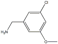 (3-chloro-5-methoxyphenyl)methanamine,,结构式