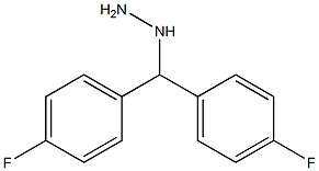 (bis(4-fluorophenyl)methyl)hydrazine 结构式