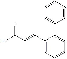 (E)-3-(2-(pyridin-3-yl)phenyl)acrylic acid Structure