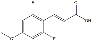 (E)-3-(2,6-difluoro-4-methoxyphenyl)acrylic acid Structure
