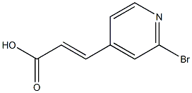 (E)-3-(2-bromopyridin-4-yl)acrylic acid 化学構造式
