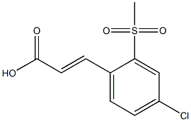 (E)-3-(4-chloro-2-(methylsulfonyl)phenyl)acrylic acid