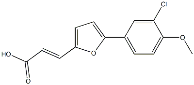 (E)-3-(5-(3-chloro-4-methoxyphenyl)furan-2-yl)acrylic acid