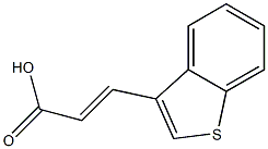 (E)-3-(benzo[b]thiophen-3-yl)acrylic acid Structure