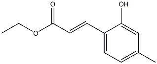 (E)-ethyl 3-(2-hydroxy-4-methylphenyl)acrylate Struktur