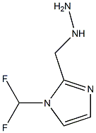 1-((1-(difluoromethyl)-1H-imidazol-2-yl)methyl)hydrazine,,结构式