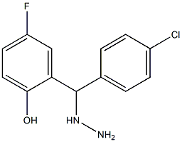 1-((4-chlorophenyl)(5-fluoro-2-hydroxyphenyl)methyl)hydrazine|