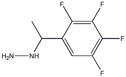 1-(1-(2,3,4,5-tetrafluorophenyl)ethyl)hydrazine Struktur