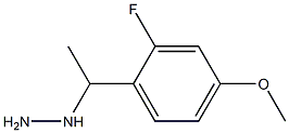 1-(1-(2-fluoro-4-methoxyphenyl)ethyl)hydrazine Structure