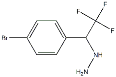 1-(1-(4-bromophenyl)-2,2,2-trifluoroethyl)hydrazine Structure