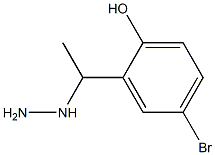 1-(1-(5-bromo-2-hydroxyphenyl)ethyl)hydrazine 化学構造式