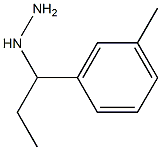 1-(1-m-tolylpropyl)hydrazine Structure