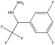 1-(2,2,2-trifluoro-1-(3,5-difluorophenyl)ethyl)hydrazine,,结构式