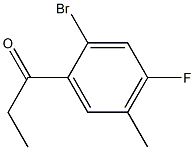 1-(2-bromo-4-fluoro-5-methylphenyl)propan-1-one Structure