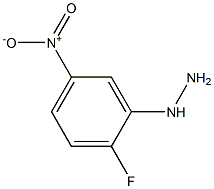1-(2-fluoro-5-nitrophenyl)hydrazine Struktur
