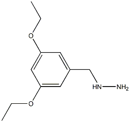 1-(3,5-diethoxybenzyl)hydrazine 化学構造式