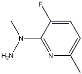 1-(3-fluoro-6-methylpyridin-2-yl)-1-methylhydrazine Struktur