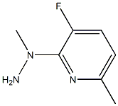 1-(3-fluoro-6-methylpyridin-2-yl)-1-methylhydrazine,,结构式