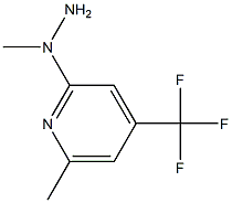 1-(4-(trifluoromethyl)-6-methylpyridin-2-yl)-1-methylhydrazine Structure