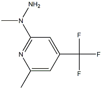 1-(4-(trifluoromethyl)-6-methylpyridin-2-yl)-1-methylhydrazine 结构式