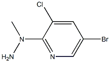 1-(5-bromo-3-chloropyridin-2-yl)-1-methylhydrazine Structure