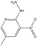 1-(5-methyl-3-nitropyridin-2-yl)hydrazine,,结构式