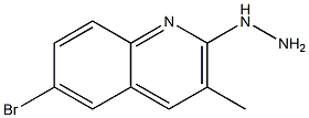 1-(6-bromo-3-methylquinolin-2-yl)hydrazine Structure