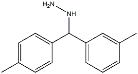 1-(m-tolyl(p-tolyl)methyl)hydrazine,,结构式