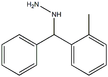 1-(phenyl(o-tolyl)methyl)hydrazine 化学構造式