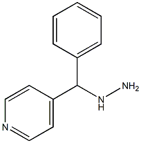 1-(phenyl(pyridin-4-yl)methyl)hydrazine,,结构式