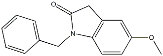 1-benzyl-5-methoxyindolin-2-one Structure