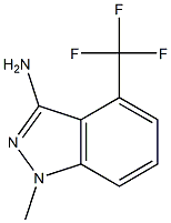 1-methyl-4-(trifluoromethyl)-1H-indazol-3-amine Structure
