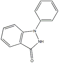 1-phenyl-1H-indazol-3(2H)-one 化学構造式