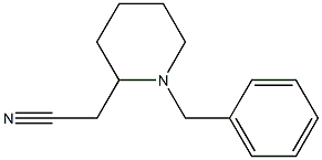 2-(1-benzylpiperidin-2-yl)acetonitrile Struktur