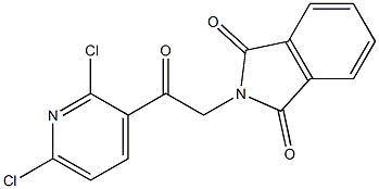 2-(2-(2,6-dichloropyridin-3-yl)-2-oxoethyl)isoindoline-1,3-dione Struktur