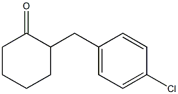 2-(4-chlorobenzyl)cyclohexanone 化学構造式