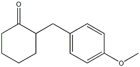 2-(4-methoxybenzyl)cyclohexanone,,结构式