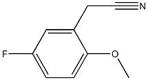 2-(5-fluoro-2-methoxyphenyl)acetonitrile 化学構造式