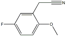 2-(5-fluoro-2-methoxyphenyl)acetonitrile Structure