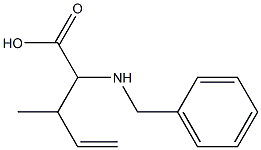 2-(benzylamino)-3-methylpent-4-enoic acid Structure