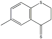 2,3-dihydro-6-methylthiochromene-4-thione 化学構造式