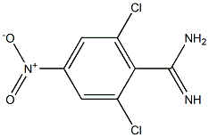 2,6-dichloro-4-nitrobenzamidine 化学構造式