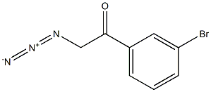 2-azido-1-(3-bromophenyl)ethanone 结构式