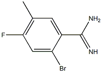2-bromo-4-fluoro-5-methylbenzamidine,,结构式