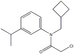 2-choro-N-(cyclobutylmethyl)-N-(3-isopropylphenyl)acetamide,,结构式